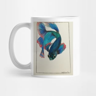 Blue Beta Drawing Mug